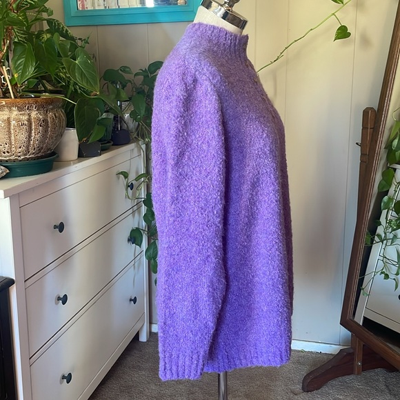Appleseeds Purple sweater, women’s plus sizes 2X - Picture 4 of 7